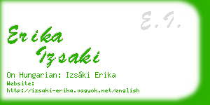 erika izsaki business card